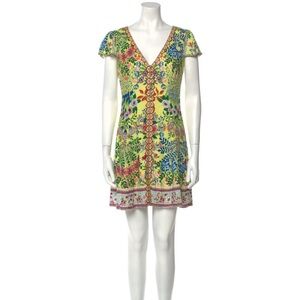 Alice and Olivia yellow floral dress